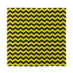 Black And Yellow Zigzag Pattern Print Silk Bandana