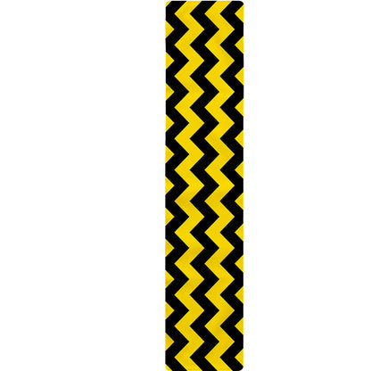 Black And Yellow Zigzag Pattern Print Table Runner