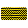 Black And Yellow Zigzag Pattern Print Towel