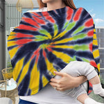 Black Backed Spiral Tie Dye Print Baby Seat Cover