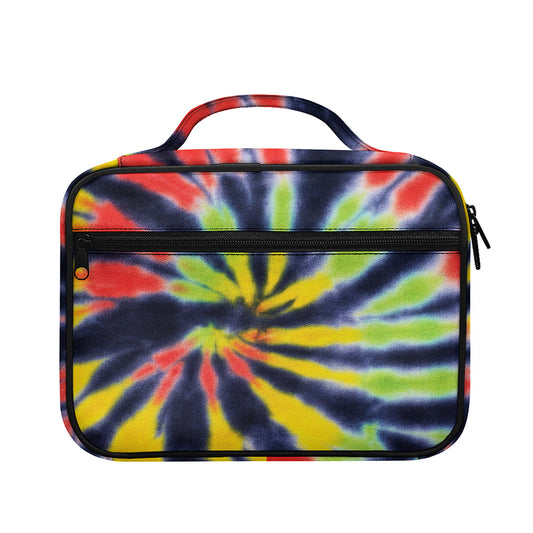 Black Backed Spiral Tie Dye Print Briefcase Bible Bag