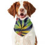 Black Backed Spiral Tie Dye Print Dog Bandana