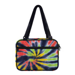 Black Backed Spiral Tie Dye Print Double Strap Bible Bag