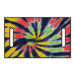 Black Backed Spiral Tie Dye Print Golf Cart Seat Cover