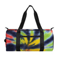 Black Backed Spiral Tie Dye Print Gym Bag