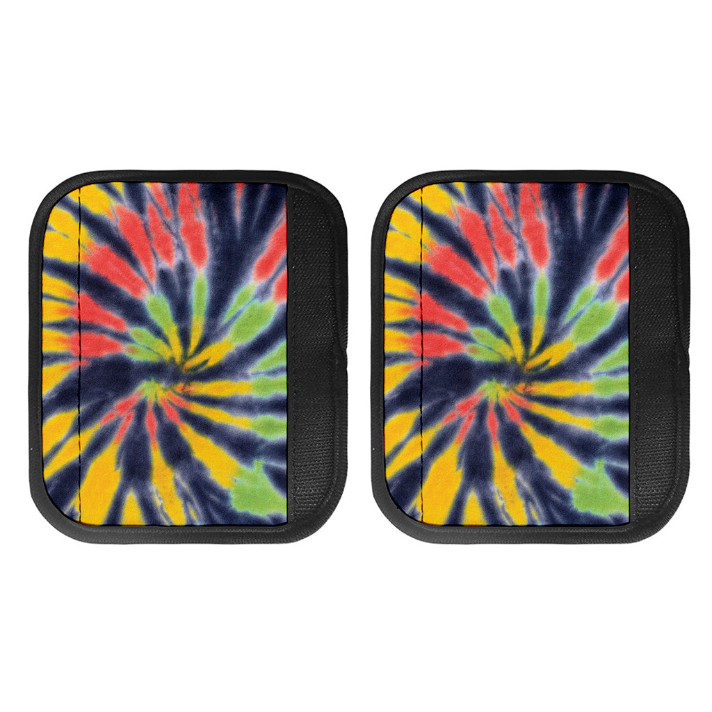 Black Backed Spiral Tie Dye Print Handle Covers
