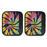 Black Backed Spiral Tie Dye Print Handle Covers