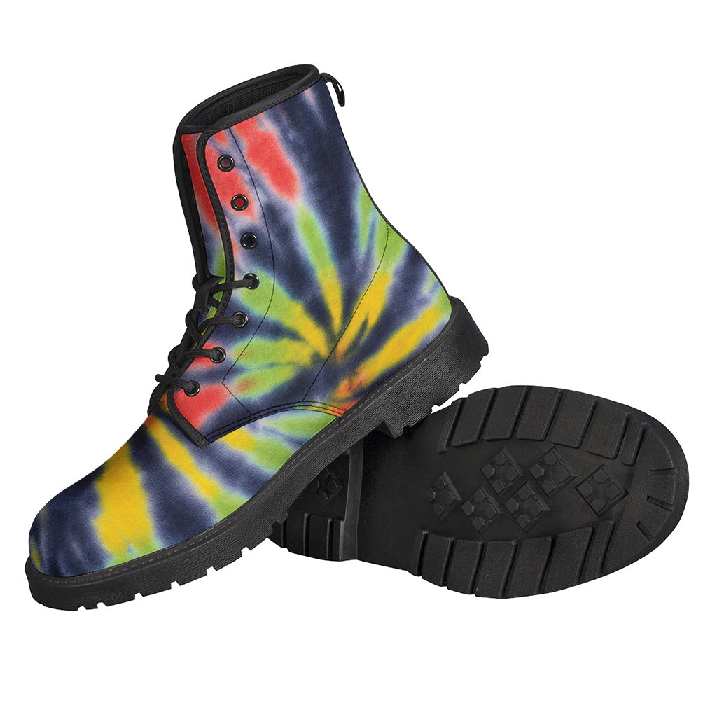 Black Backed Spiral Tie Dye Print Backpack
