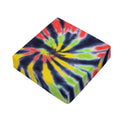 Black Backed Spiral Tie Dye Print Outdoor Seat Cushion Cover