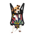 Black Backed Spiral Tie Dye Print Pet Carrier Backpack