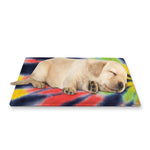 Black Backed Spiral Tie Dye Print Pet Cooling Mat Cover