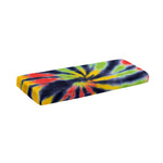 Black Backed Spiral Tie Dye Print Piano Keyboard Cover