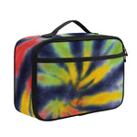 Black Backed Spiral Tie Dye Print Portable Lunch Bag