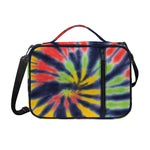 Black Backed Spiral Tie Dye Print Shoulder Strap Bible Bag