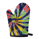 Black Backed Spiral Tie Dye Print Single Oven Mitt