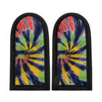 Black Backed Spiral Tie Dye Print Skillet Handle Cover