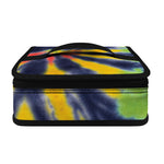 Black Backed Spiral Tie Dye Print Small Lunch Bag