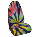 Black Backed Spiral Tie Dye Print Waterproof Car Seat Cover