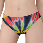 Black Backed Spiral Tie Dye Print Women's Panties