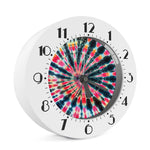 Black Backed Tie Dye Print Alarm Clock