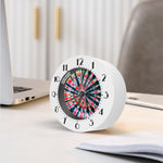 Black Backed Tie Dye Print Alarm Clock