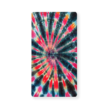 Black Backed Tie Dye Print Baby Crib Sheet