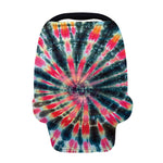 Black Backed Tie Dye Print Baby Seat Cover