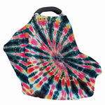 Black Backed Tie Dye Print Baby Seat Cover