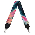 Black Backed Tie Dye Print Bag Strap