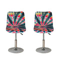 Black Backed Tie Dye Print Bar Stool Covers