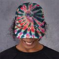 Black Backed Tie Dye Print Baseball Cap