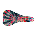 Black Backed Tie Dye Print Bicycle Seat Cover