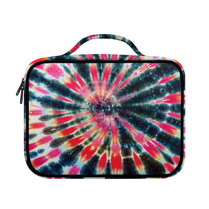Black Backed Tie Dye Print Briefcase Bible Bag
