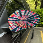 Black Backed Tie Dye Print Car Side Mirror Covers