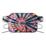 Black Backed Tie Dye Print Car Windshield Snow Cover