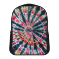 Black Backed Tie Dye Print Casual Backpack