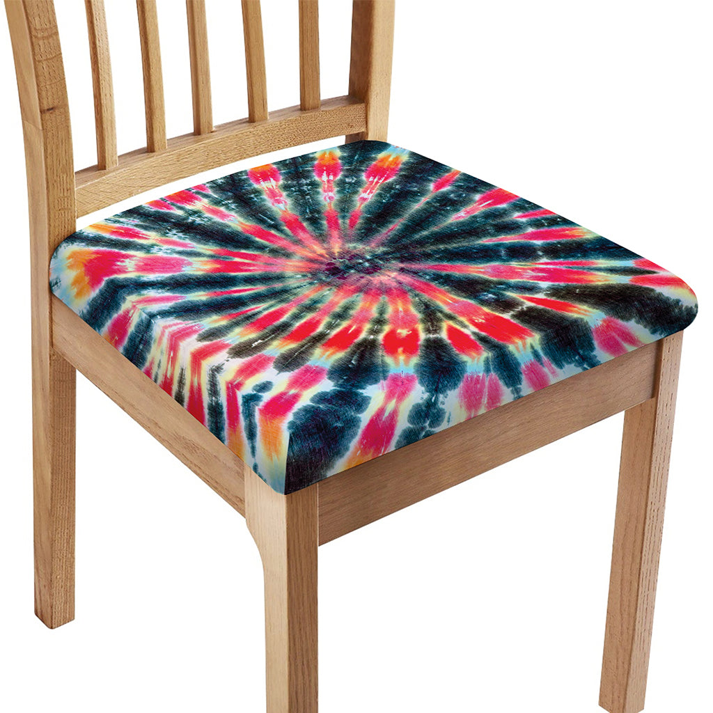 Black Backed Tie Dye Print Chair Cushion Cover