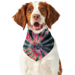 Black Backed Tie Dye Print Dog Bandana