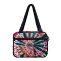 Black Backed Tie Dye Print Double Strap Bible Bag