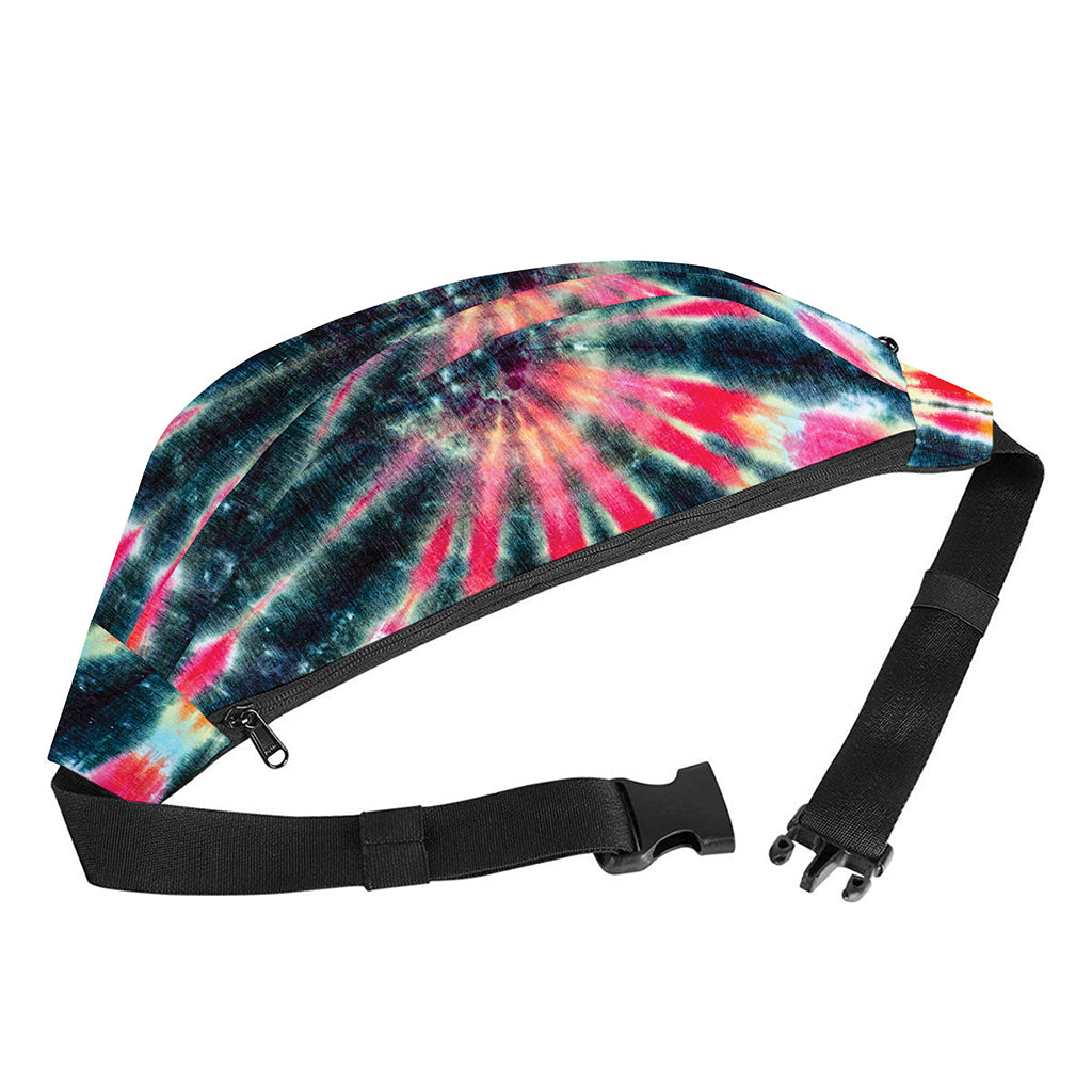 Black Backed Tie Dye Print Fanny Pack