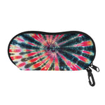 Black Backed Tie Dye Print Glasses Case
