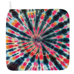 Black Backed Tie Dye Print Hand Towel