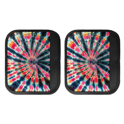Black Backed Tie Dye Print Handle Covers