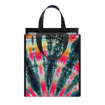 Black Backed Tie Dye Print Insulated Lunch Tote