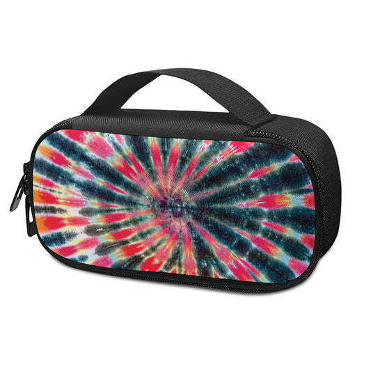 Black Backed Tie Dye Print Insulin Cooler Travel Case