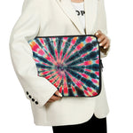 Black Backed Tie Dye Print Laptop Sleeve