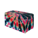 Black Backed Tie Dye Print Leather Tissue Box Cover