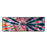Black Backed Tie Dye Print Long Kitchen Mat