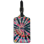 Black Backed Tie Dye Print Luggage Tag