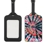 Black Backed Tie Dye Print Luggage Tag